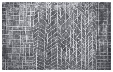Halı banyosu ve Rug Boho tarzı, dokunmuş doku ve efektli etnik tasarım deseni.