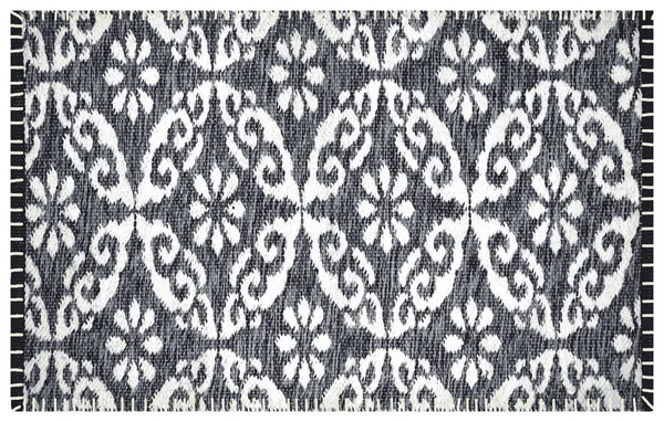 Carpet bathmat and Rug Boho Style ethnic design pattern with distressed woven texture and effect