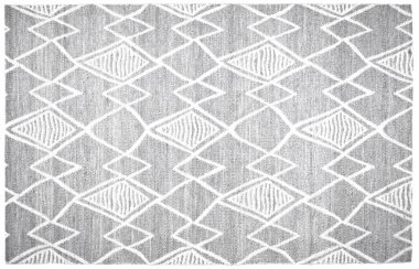 Halı banyosu ve Rug Boho tarzı, dokunmuş doku ve efektli etnik tasarım deseni.