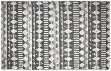 Halı banyosu ve Rug Boho tarzı, dokunmuş doku ve efektli etnik tasarım deseni.