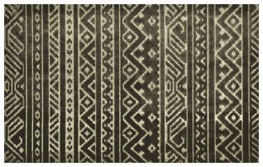 Halı banyosu ve Rug Boho tarzı, dokunmuş doku ve efektli etnik tasarım deseni.