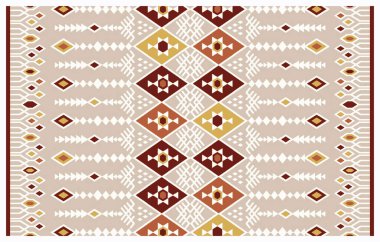 Halı banyosu ve Rug Boho tarzı, dokunmuş doku ve efektli etnik tasarım deseni.