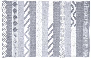 Halı banyosu ve Rug Boho tarzı, dokunmuş doku ve efektli etnik tasarım deseni.