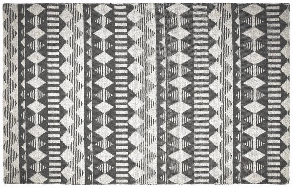 Halı banyosu ve Rug Boho tarzı, dokunmuş doku ve efektli etnik tasarım deseni.