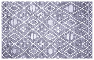 Halı banyosu ve Rug Boho tarzı, dokunmuş doku ve efektli etnik tasarım deseni.