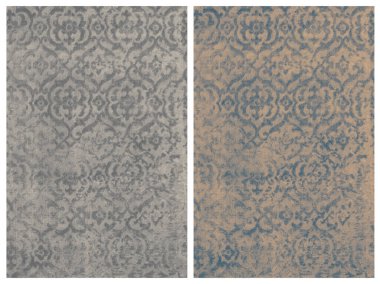 Halı banyosu ve Rug Boho tarzı, dokunmuş doku ve efektli etnik tasarım deseni.