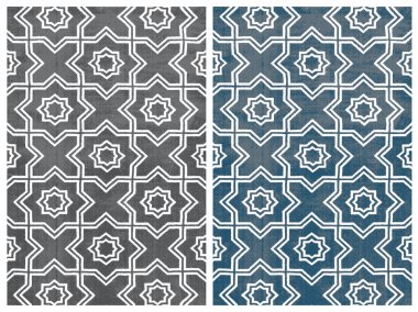 Halı banyosu ve Rug Boho tarzı, dokunmuş doku ve efektli etnik tasarım deseni.