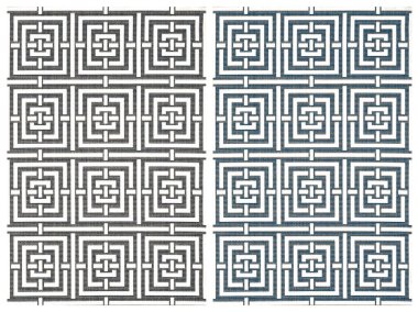 Halı banyosu ve Rug Boho tarzı, dokunmuş doku ve efektli etnik tasarım deseni.