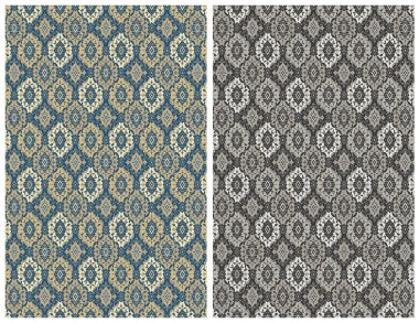 Halı banyosu ve Rug Boho tarzı, dokunmuş doku ve efektli etnik tasarım deseni.