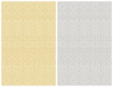 Halı banyosu ve Rug Boho tarzı, dokunmuş doku ve efektli etnik tasarım deseni.