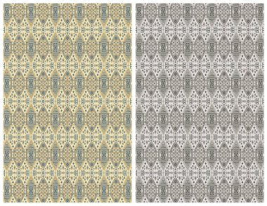 Halı banyosu ve Rug Boho tarzı, dokunmuş doku ve efektli etnik tasarım deseni.