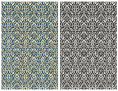 Halı banyosu ve Rug Boho tarzı, dokunmuş doku ve efektli etnik tasarım deseni.