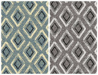 Halı banyosu ve Rug Boho tarzı, dokunmuş doku ve efektli etnik tasarım deseni.