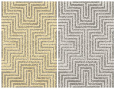 Halı banyosu ve Rug Boho tarzı, dokunmuş doku ve efektli etnik tasarım deseni.