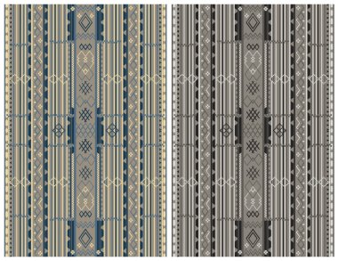 Halı banyosu ve Rug Boho tarzı, dokunmuş doku ve efektli etnik tasarım deseni.