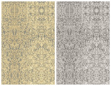 Halı banyosu ve Rug Boho tarzı, dokunmuş doku ve efektli etnik tasarım deseni.