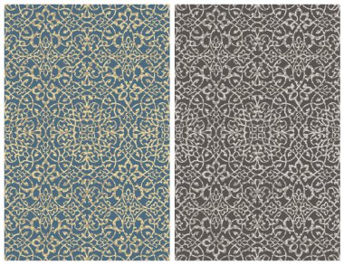 Halı banyosu ve Rug Boho tarzı, dokunmuş doku ve efektli etnik tasarım deseni.