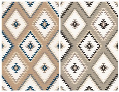 Halı banyosu ve Rug Boho tarzı, dokunmuş doku ve efektli etnik tasarım deseni.