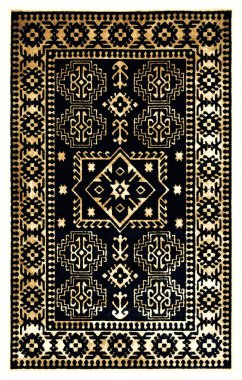 Halı banyosu ve Rug Boho tarzı, dokunmuş doku ve efektli etnik tasarım deseni.