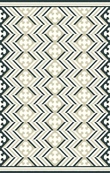 Carpet Bathmat Rug Boho Style Ethnic Design Pattern Distressed Woven — Stock Photo, Image