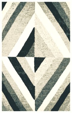 Halı banyosu ve Rug Boho tarzı, dokunmuş doku ve efektli etnik tasarım deseni.