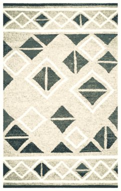 Halı banyosu ve Rug Boho tarzı, dokunmuş doku ve efektli etnik tasarım deseni.