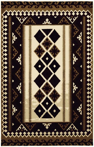 Carpet Bathmat Rug Boho Style Ethnic Design Pattern Distressed Woven — Stock Photo, Image