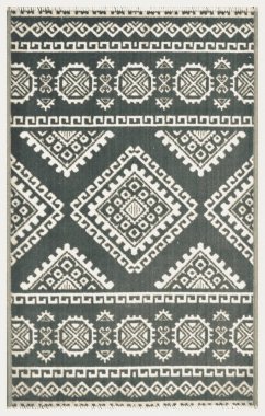 Halı banyosu ve Rug Boho tarzı, dokunmuş doku ve efektli etnik tasarım deseni.