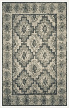 Halı banyosu ve Rug Boho tarzı, dokunmuş doku ve efektli etnik tasarım deseni.