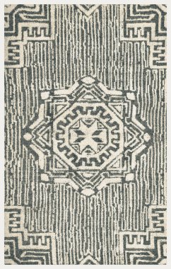 Halı banyosu ve Rug Boho tarzı, dokunmuş doku ve efektli etnik tasarım deseni.