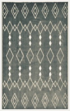 Halı banyosu ve Rug Boho tarzı, dokunmuş doku ve efektli etnik tasarım deseni.