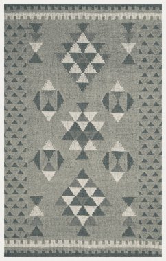 Halı banyosu ve Rug Boho tarzı, dokunmuş doku ve efektli etnik tasarım deseni.