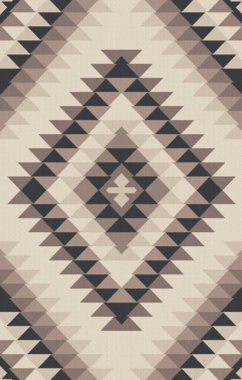 Halı banyosu ve Rug Boho tarzı, dokunmuş doku ve efektli etnik tasarım deseni.