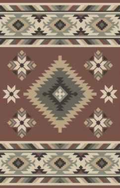 Halı banyosu ve Rug Boho tarzı, dokunmuş doku ve efektli etnik tasarım deseni.