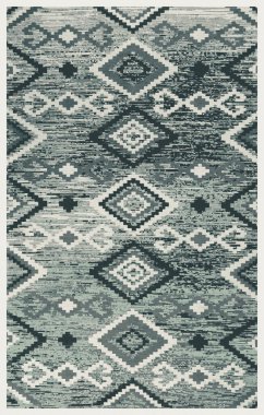 Halı banyosu ve Rug Boho tarzı, dokunmuş doku ve efektli etnik tasarım deseni.