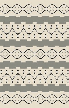 Halı banyosu ve Rug Boho tarzı, dokunmuş doku ve efektli etnik tasarım deseni.