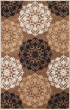 Halı banyosu ve Rug Boho tarzı, dokunmuş doku ve efektli etnik tasarım deseni.