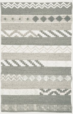 Halı banyosu ve Rug Boho tarzı, dokunmuş doku ve efektli etnik tasarım deseni.