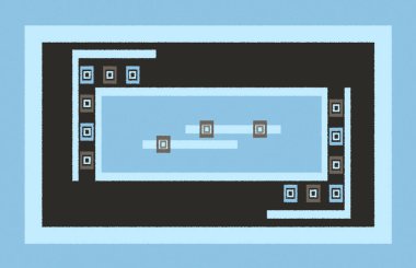 Halı banyosu ve Rug Boho tarzı, dokunmuş doku ve efektli etnik tasarım deseni.