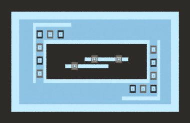 Halı banyosu ve Rug Boho tarzı, dokunmuş doku ve efektli etnik tasarım deseni.