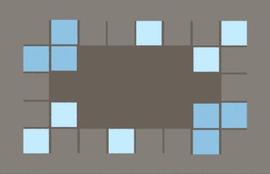 Halı banyosu ve Rug Boho tarzı, dokunmuş doku ve efektli etnik tasarım deseni.