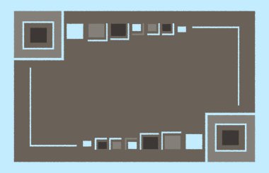 Halı banyosu ve Rug Boho tarzı, dokunmuş doku ve efektli etnik tasarım deseni.