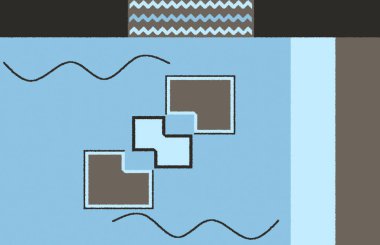 Halı banyosu ve Rug Boho tarzı, dokunmuş doku ve efektli etnik tasarım deseni.