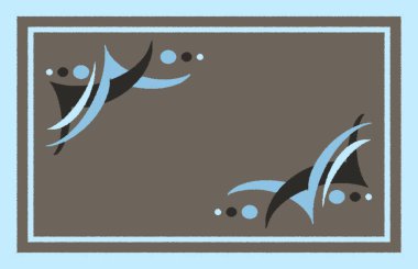 Halı banyosu ve Rug Boho tarzı, dokunmuş doku ve efektli etnik tasarım deseni.