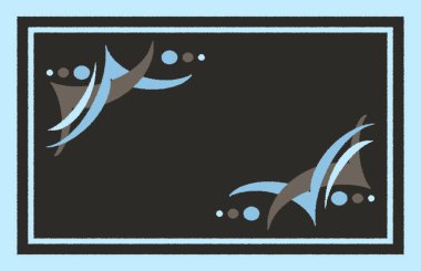 Halı banyosu ve Rug Boho tarzı, dokunmuş doku ve efektli etnik tasarım deseni.