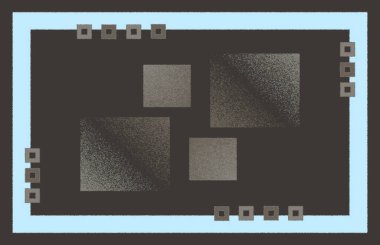 Halı banyosu ve Rug Boho tarzı, dokunmuş doku ve efektli etnik tasarım deseni.