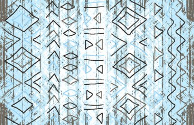 Halı banyosu ve Rug Boho tarzı, dokunmuş doku ve efektli etnik tasarım deseni.