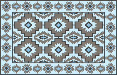 Halı banyosu ve Rug Boho tarzı, dokunmuş doku ve efektli etnik tasarım deseni.