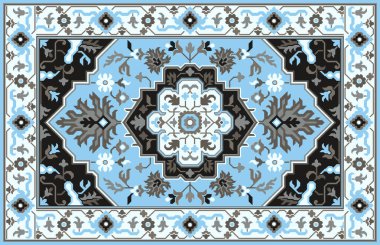 Halı banyosu ve Rug Boho tarzı, dokunmuş doku ve efektli etnik tasarım deseni.