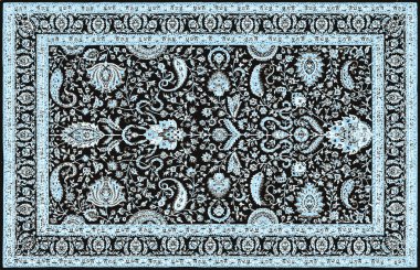 Halı banyosu ve Rug Boho tarzı, dokunmuş doku ve efektli etnik tasarım deseni.